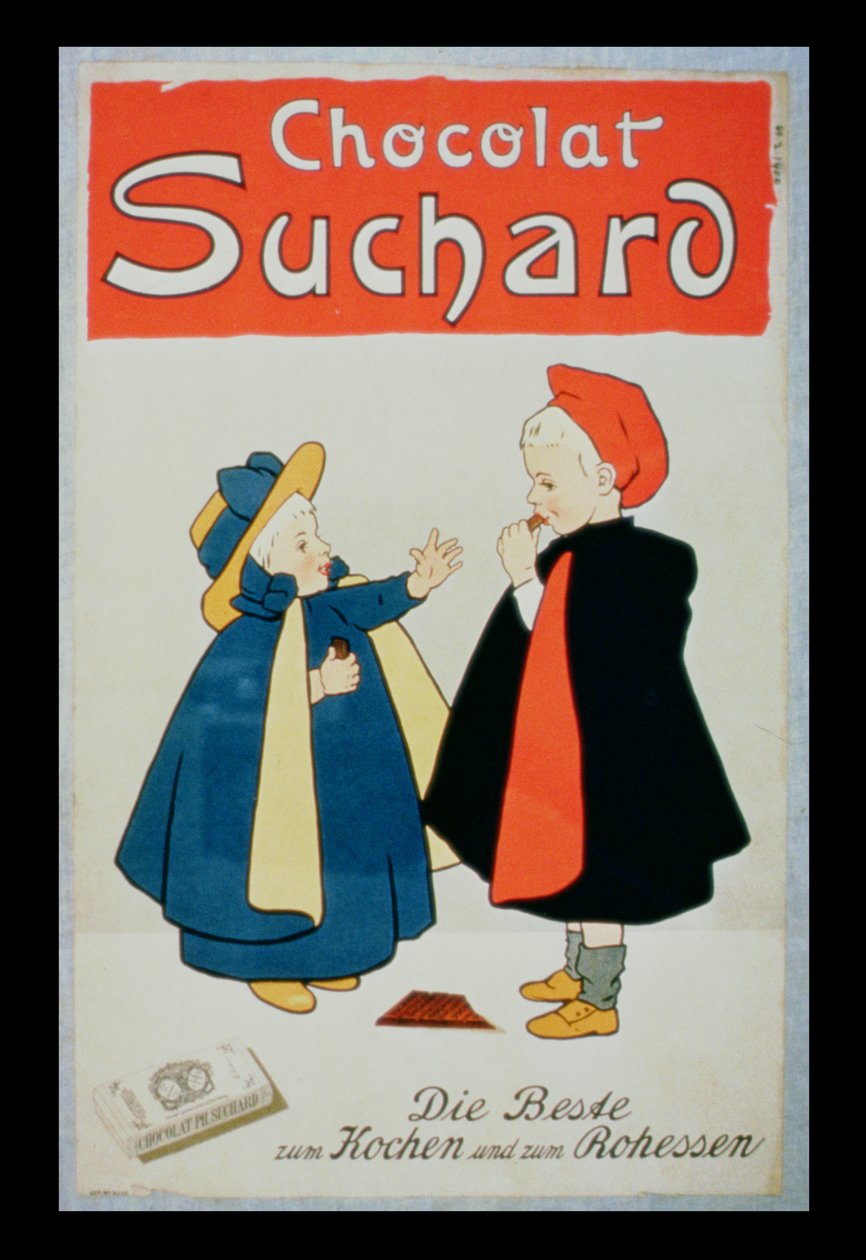 Plakat reklame Suchard Chocolate av Swiss School