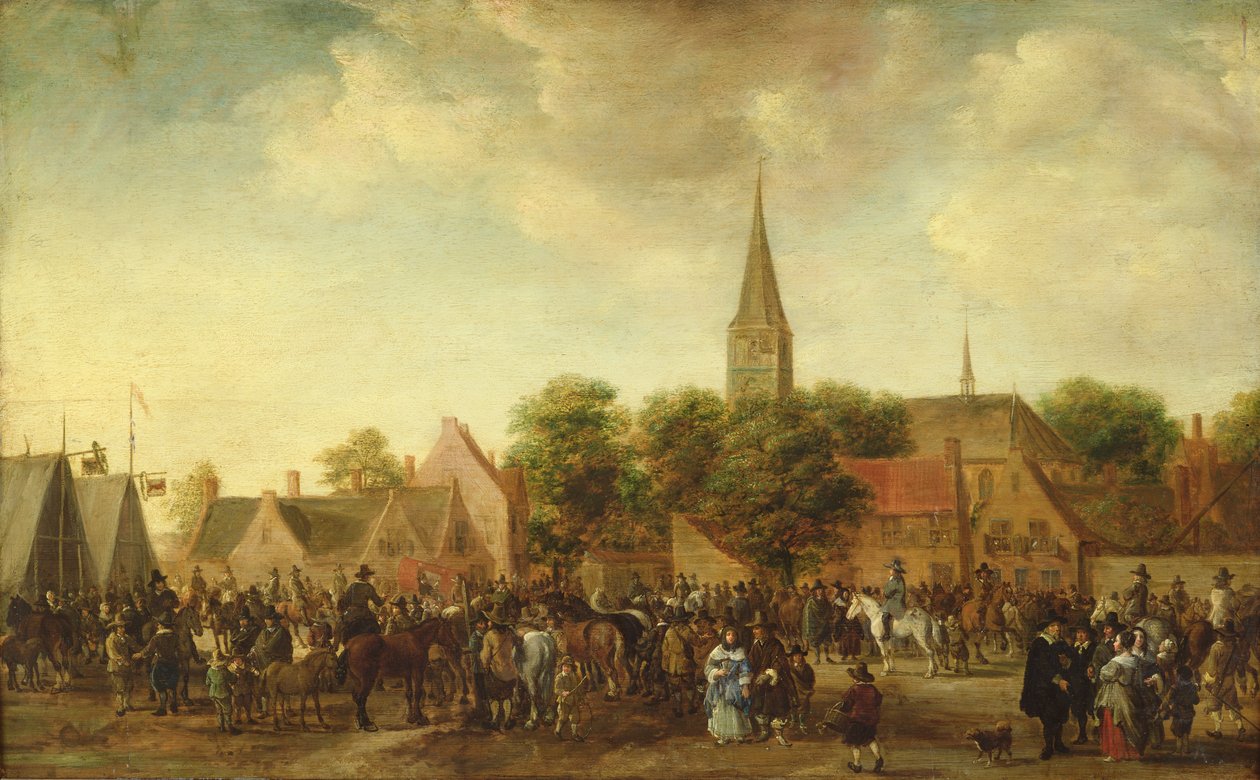 Hestemarked i Valkenburg av Sybrandt van Beest