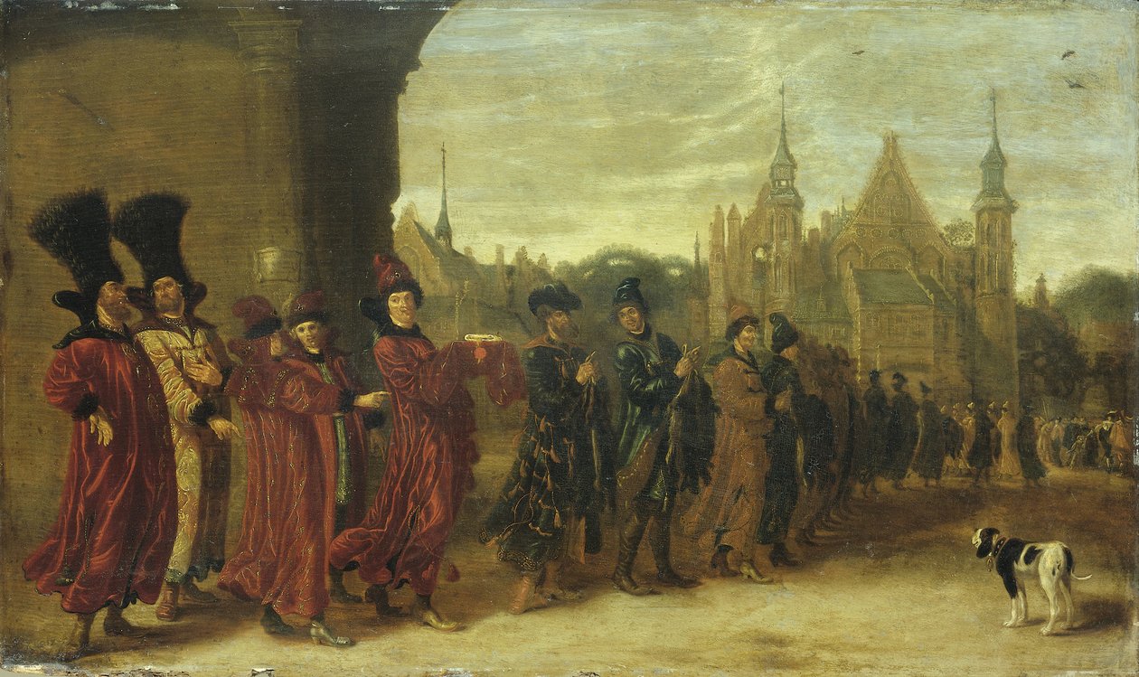Ambassadører fra tsaren av Muscovy i Haag 4. november 1631, 1630-årene av Sybrandt van Beest