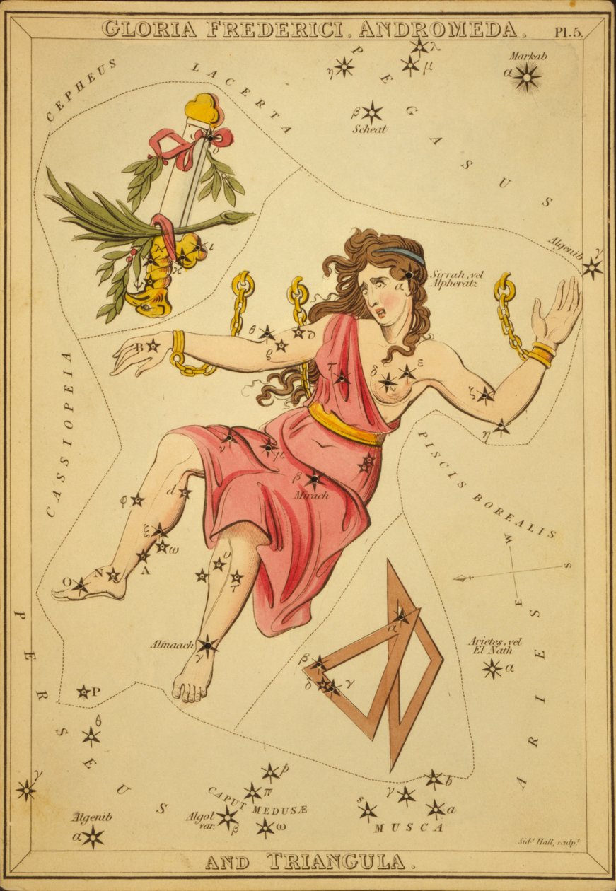 Gloria Frederici, Andromeda og Triangle, illustrasjon fra 