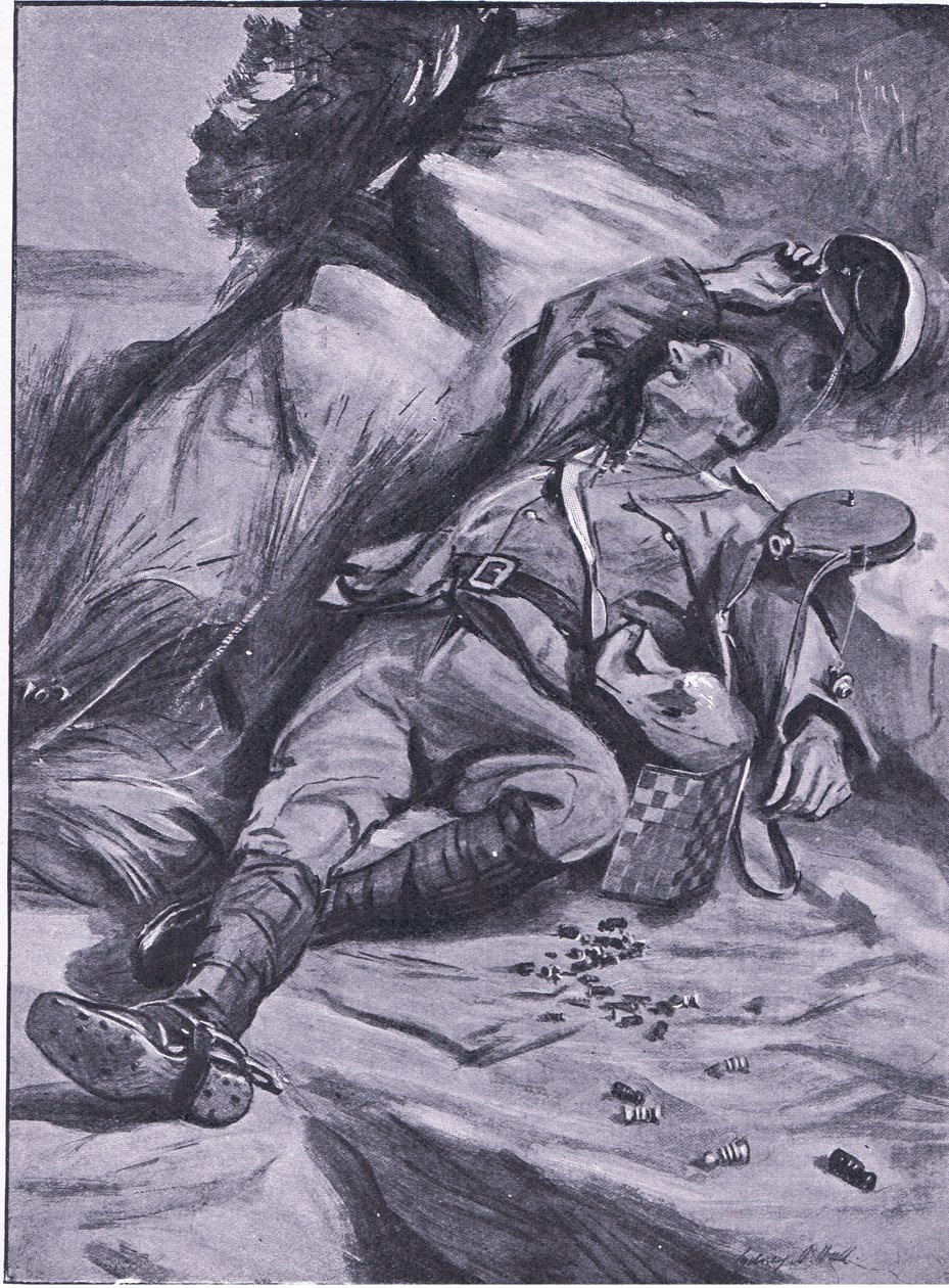 Bare en bonde, fra After Pretoria: The Guerilla War utgitt av Harmsworth Bros Limited, 1901 av Sydney Prior Hall
