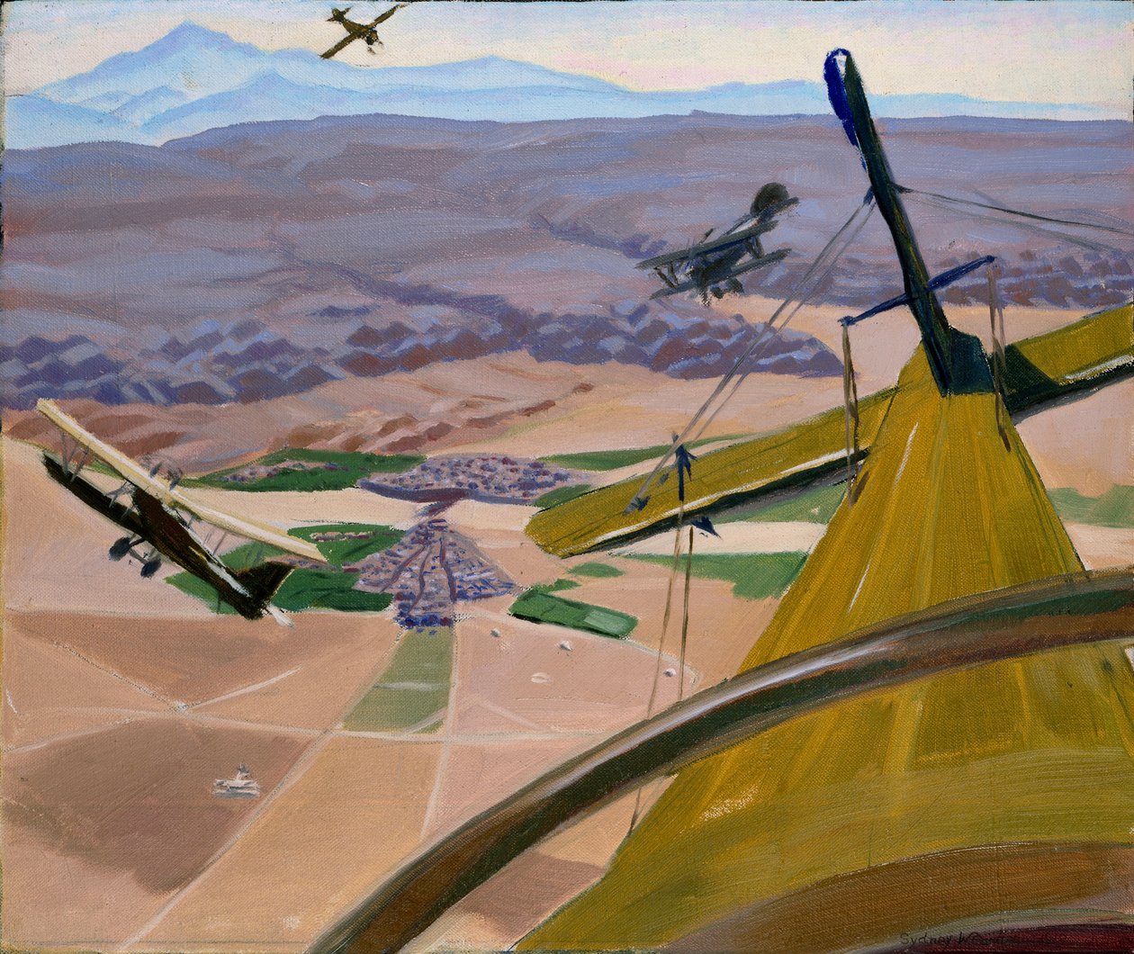 Over Hills of Kurdistan: Flying above Kirkuk, 1919 av Sydney William Carline