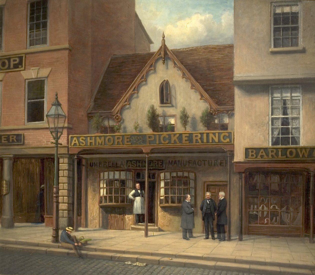 39, Long Row, Market Place, Nottingham, 1879 av Sylvanus Redgate