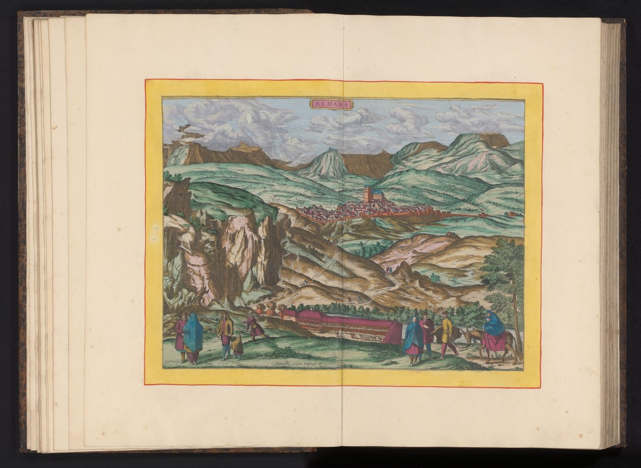Utsikt over Alhama de Granada Alhama (tittel på objekt) av Symon Novelanus (possibly)