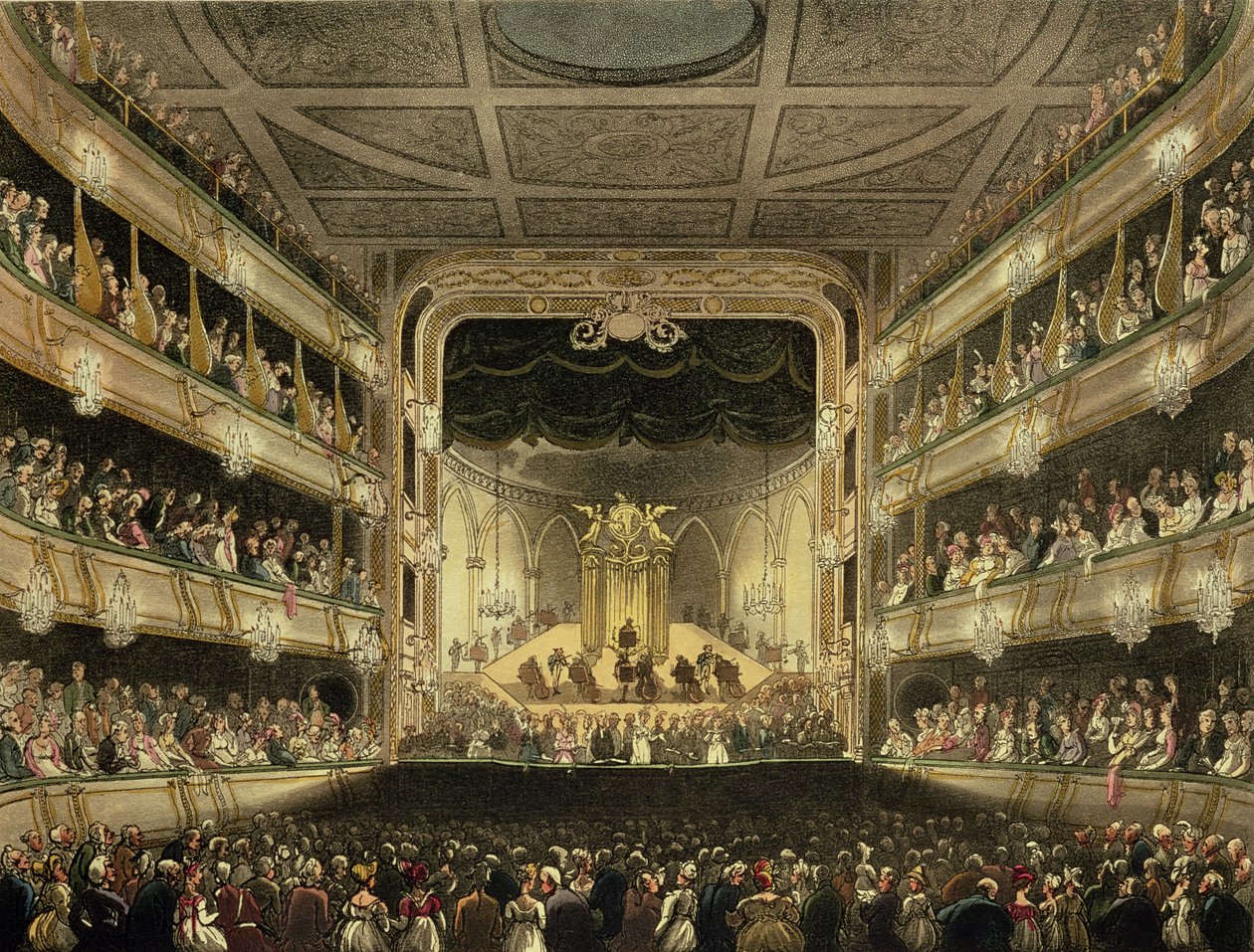 Covent Garden Theatre, 1808, fra 