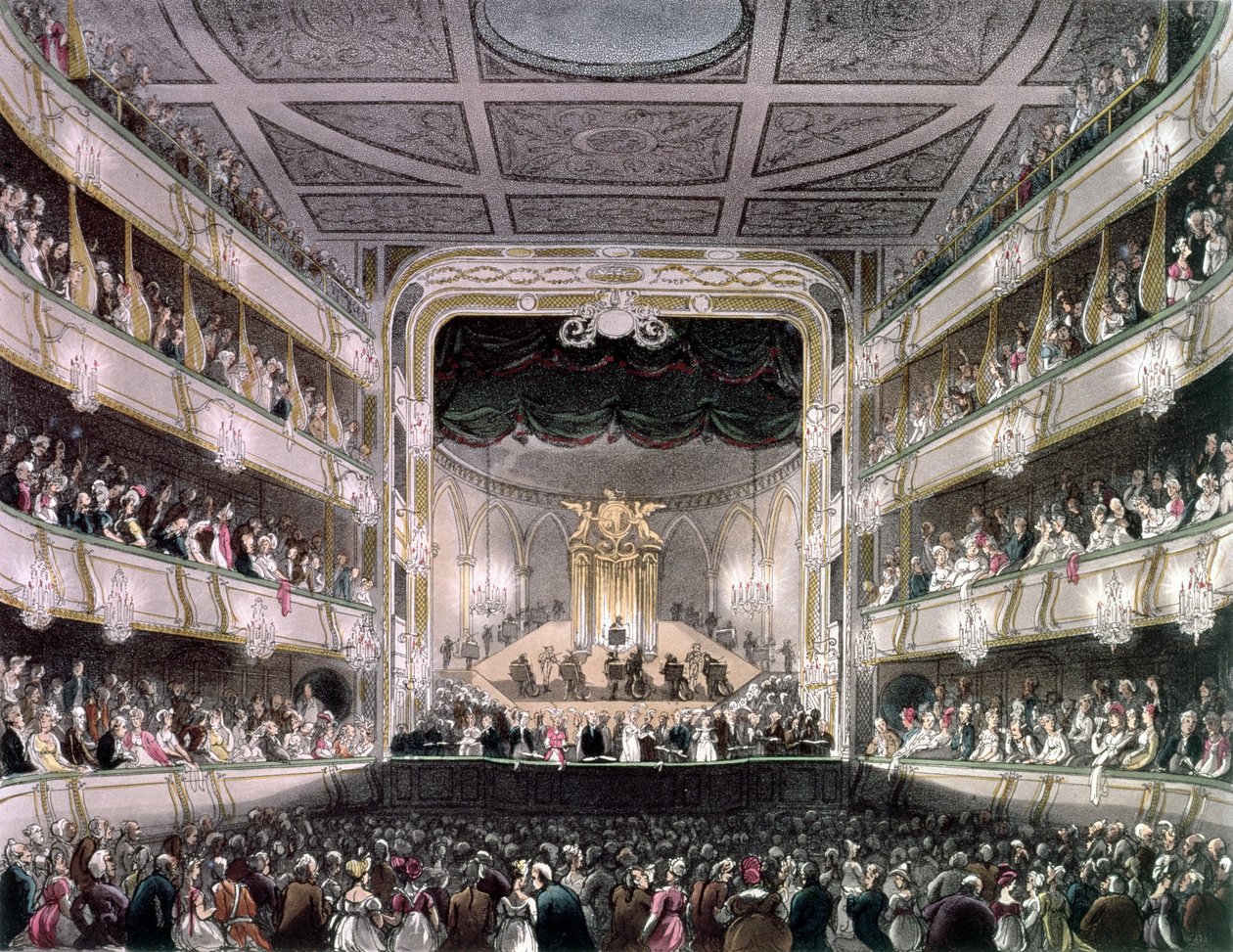 Covent Garden Theatre, 1808, fra 