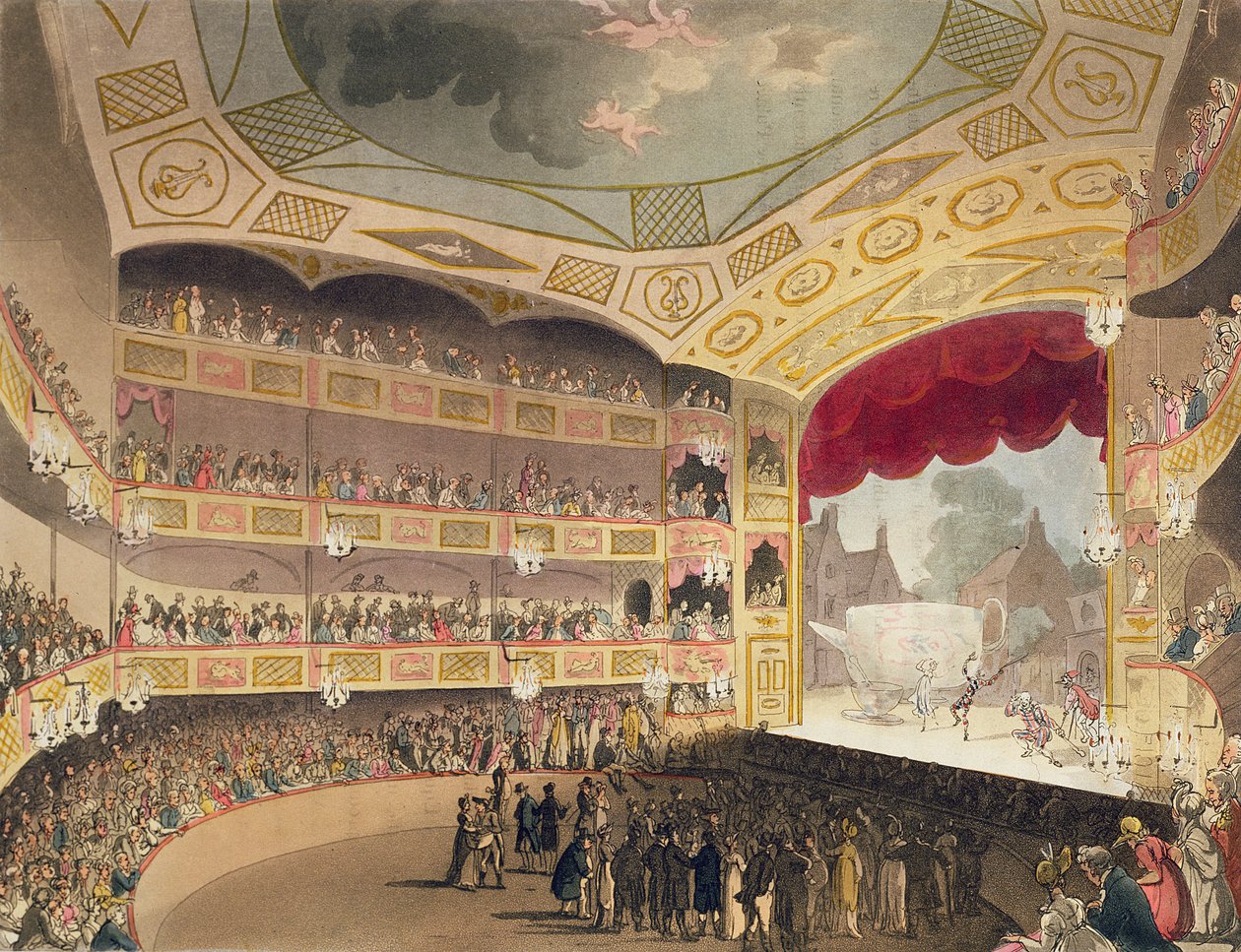 Royal Circus fra Ackermanns Microcosm of London av Pugin and Rowlandson