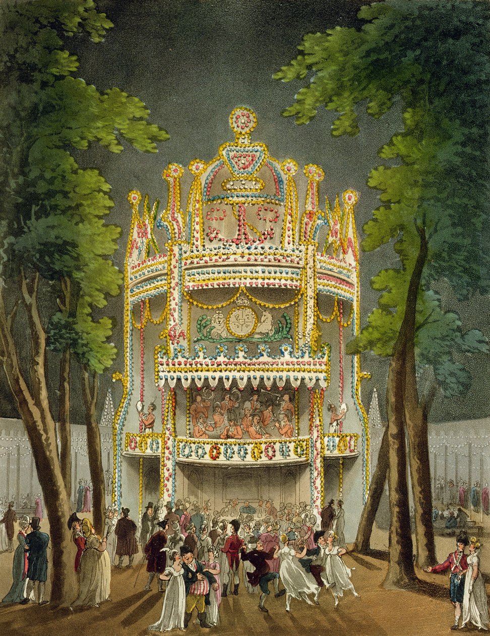 Vauxhall Gardens, 1808 (akvatint) av Pugin and Rowlandson