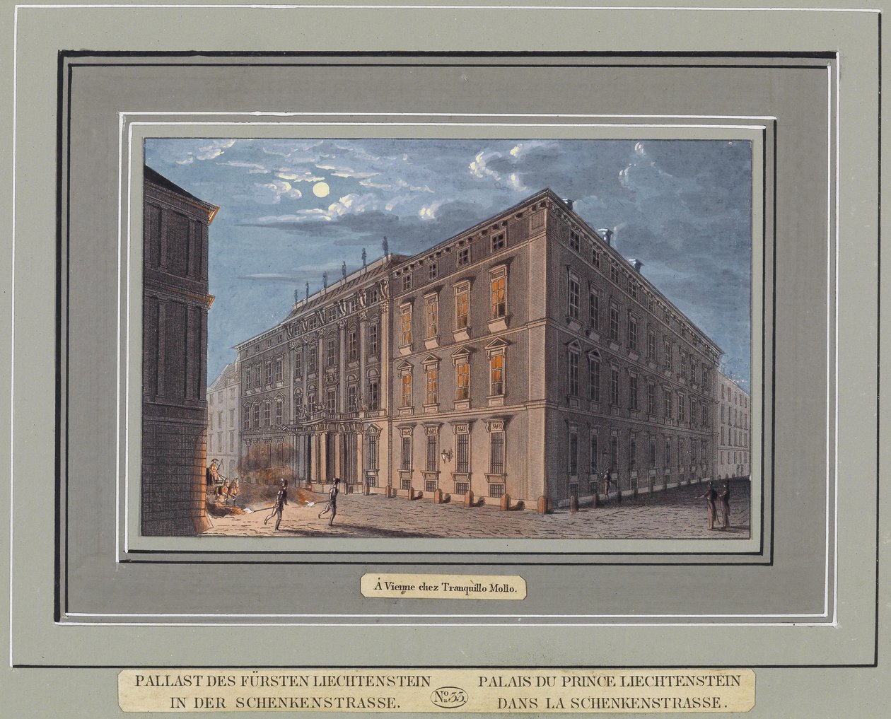 Palace of Prince Liechtenstein på Schinkenstrasse. av T. Mollo