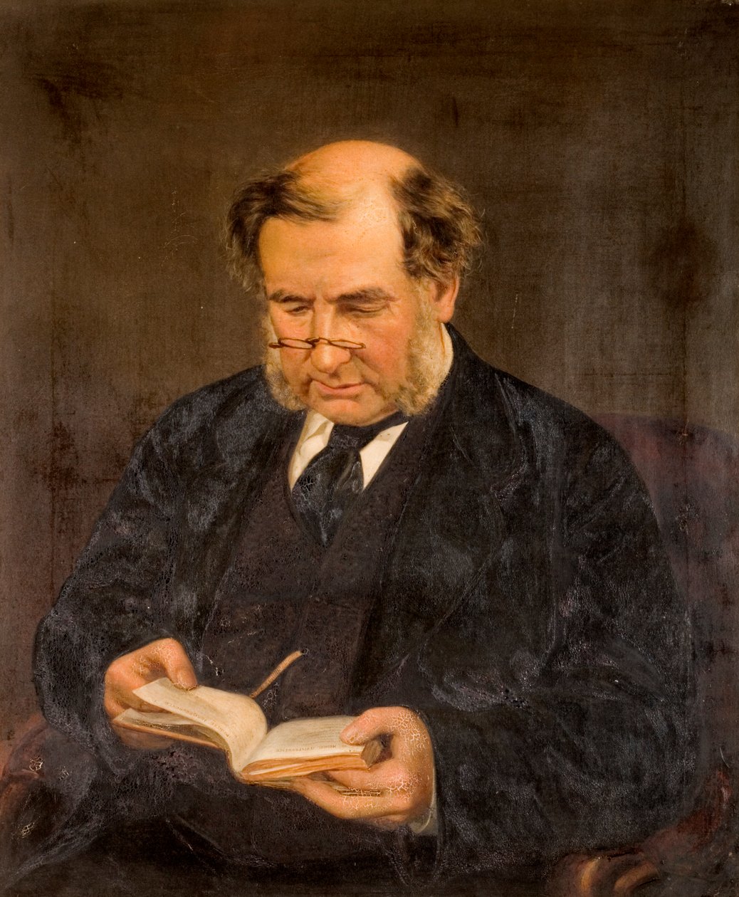 Portrett av J.T. Hoyle, rettsmedisiner i Newcastle av T.W. Bannister