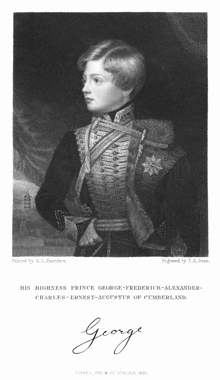 George Frederick Alexander Charles Ernest Augustus av Cumberland, 1831 av T. A. Dean