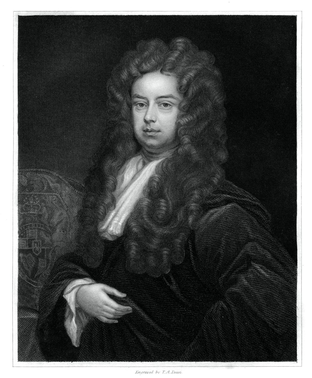 John Somers, 1st Baron Somers, Lord High Chancellor of England, 1833. av T. A. Dean