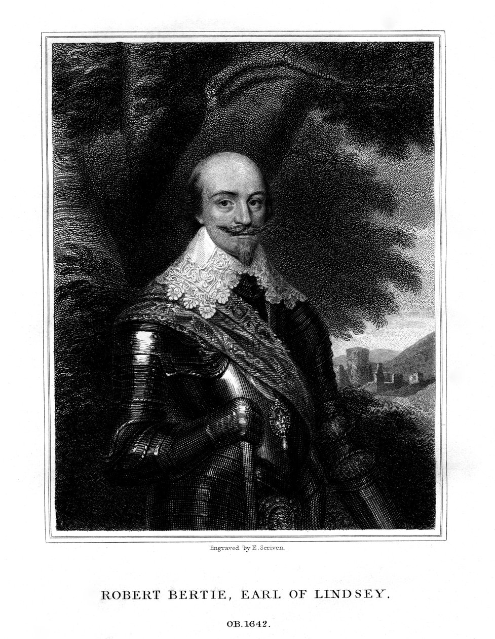 Robert Bertie, 1. jarl av Lindsey, 1827. av T. A. Dean