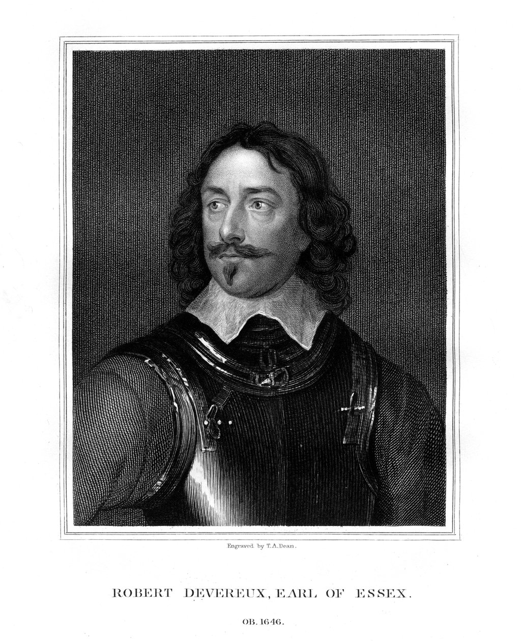 Robert Devereux, 3. jarl av Essex, 1827. av T. A. Dean