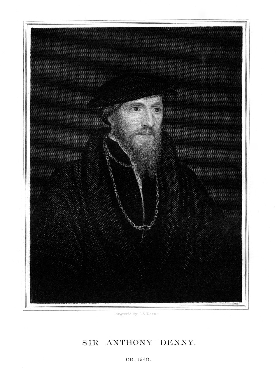 Sir Anthony Denny, hoffmann til Henry VIII, 1827. av T. A. Dean