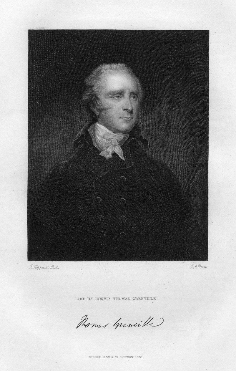 Thomas Grenville 1755-1846, britisk politiker og bibliofil, 1800-tallet. av T. A. Dean