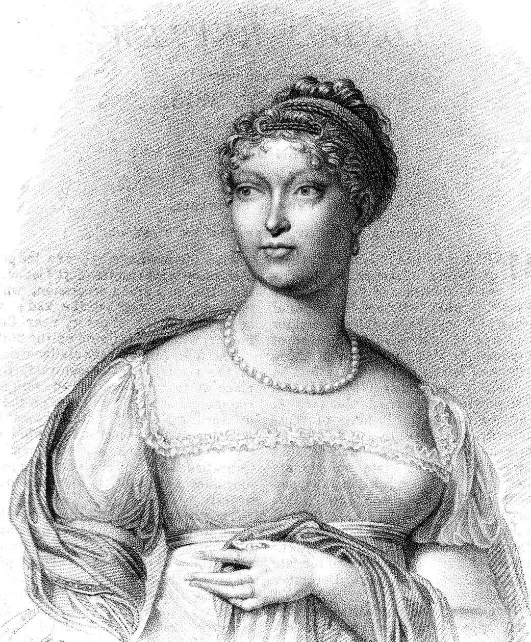 Marie Louise, hertuginne av Parma, andre kone til Napoleon Bonaparte, 1815. av T Blood