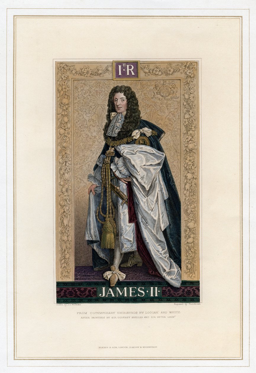 James II, konge av England, Skottland og Irland av T. Brown