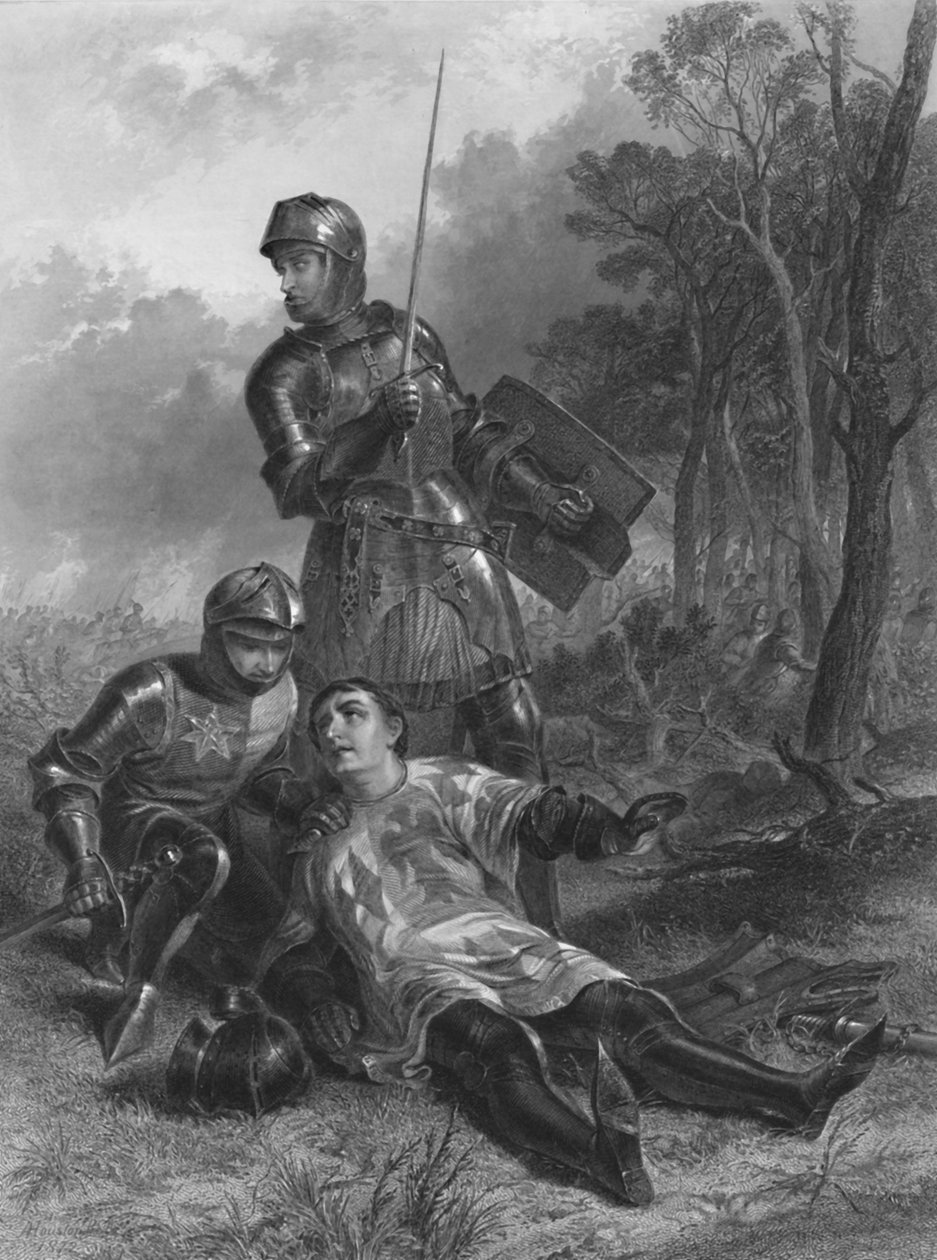 The Death of the Earl of Warwick King Henry VI, c1870 av T. Brown