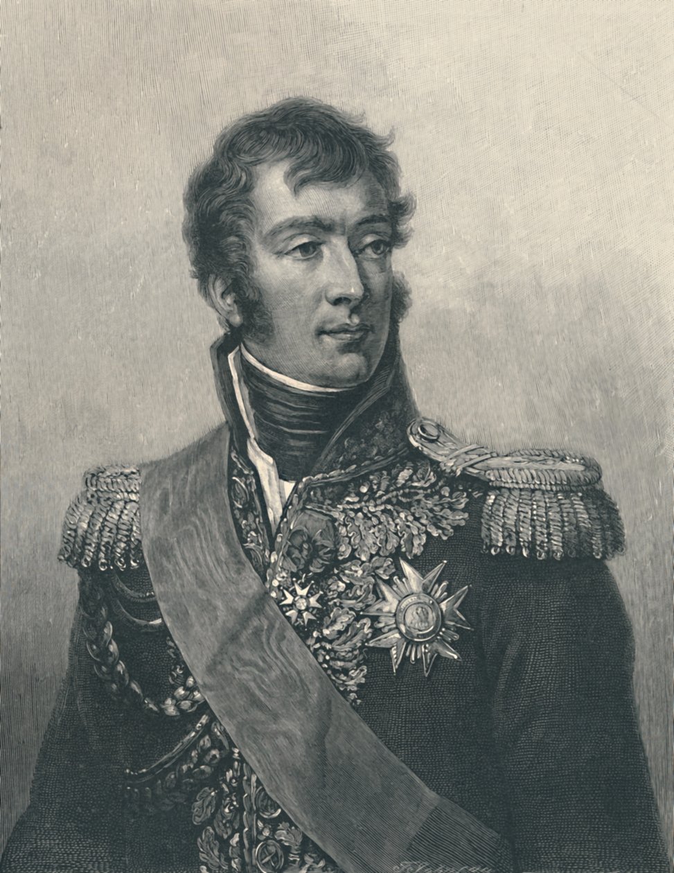 Marskalk August-Frédéric-Louis Viesse De Marmont, hertug av Ragusa, c1810, 1896. av T. Johnson