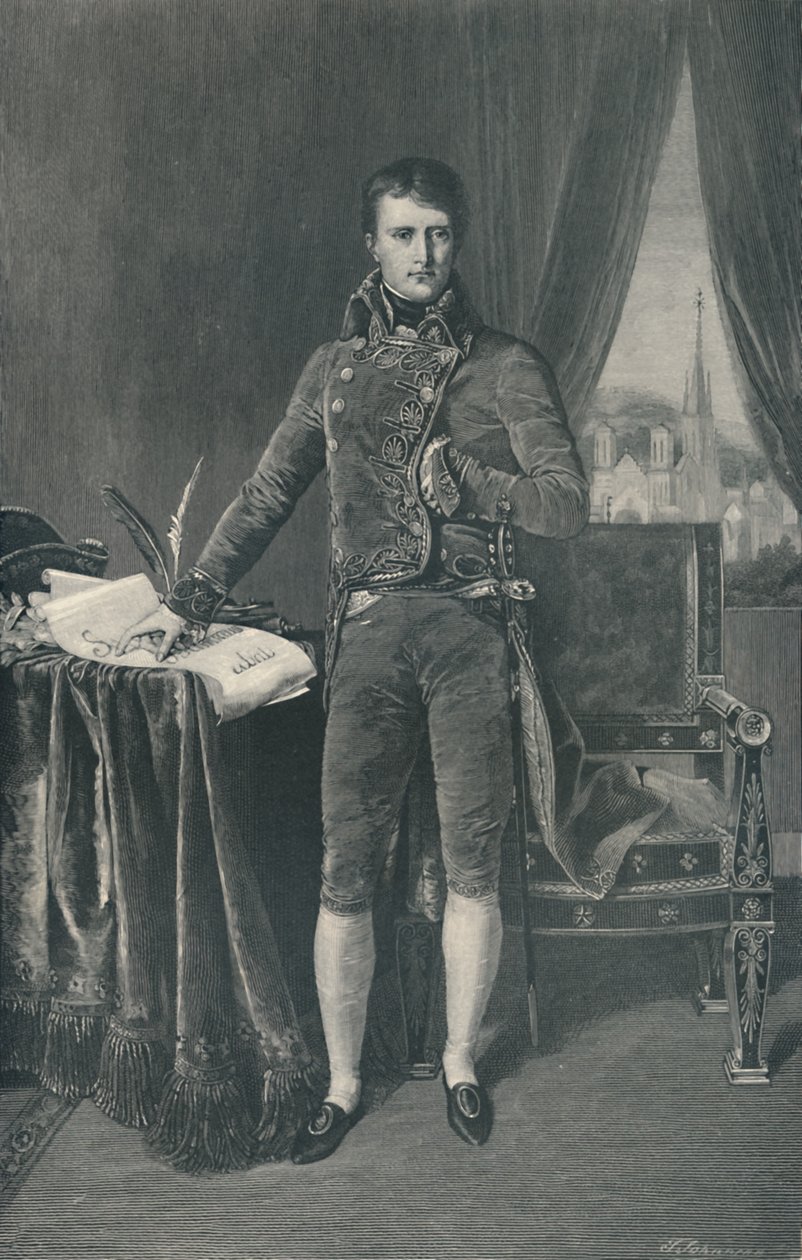 Napoleon Bonaparte, første konsul, 1803-1804, 1896 av T. Johnson