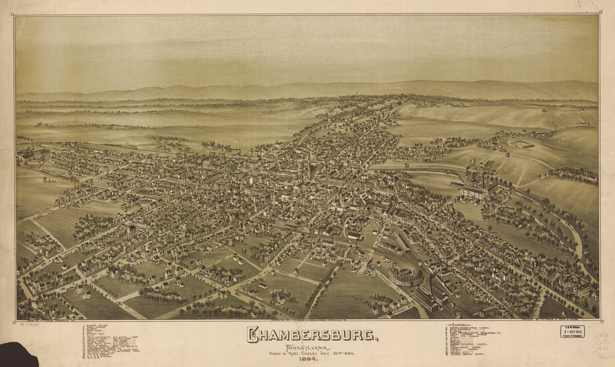 Perspektivkart ikke tegnet i målestokk. Fugleperspektiv. LC Panoramic maps (2nd ed.), 749 Også tilgjengelig via Library of Congress-nettstedet som et rasterbilde. Indeksert for interessepunkter. AACR2 av T. M. Fowler