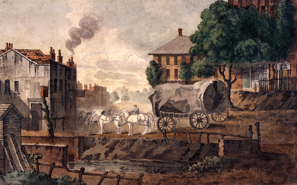 Kentish Town, London, 1817 av T Nugent