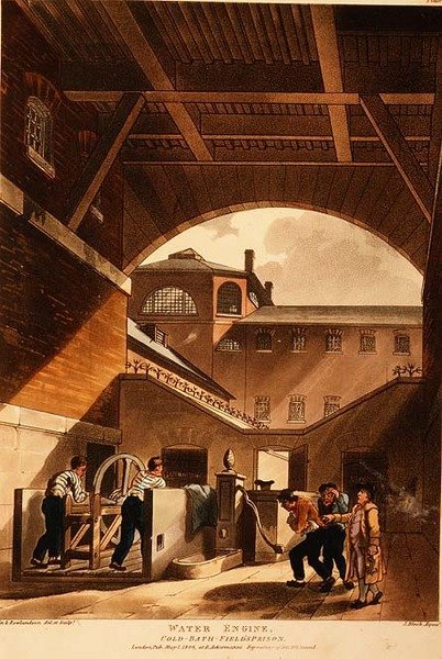 Water Engine, Coldbath Fields Prison, fra Ackermann 