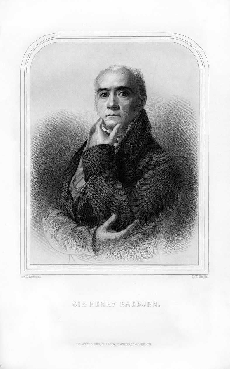 Sir Henry Raeburn , skotsk portrettmaler, 1870. av T. W. Knight