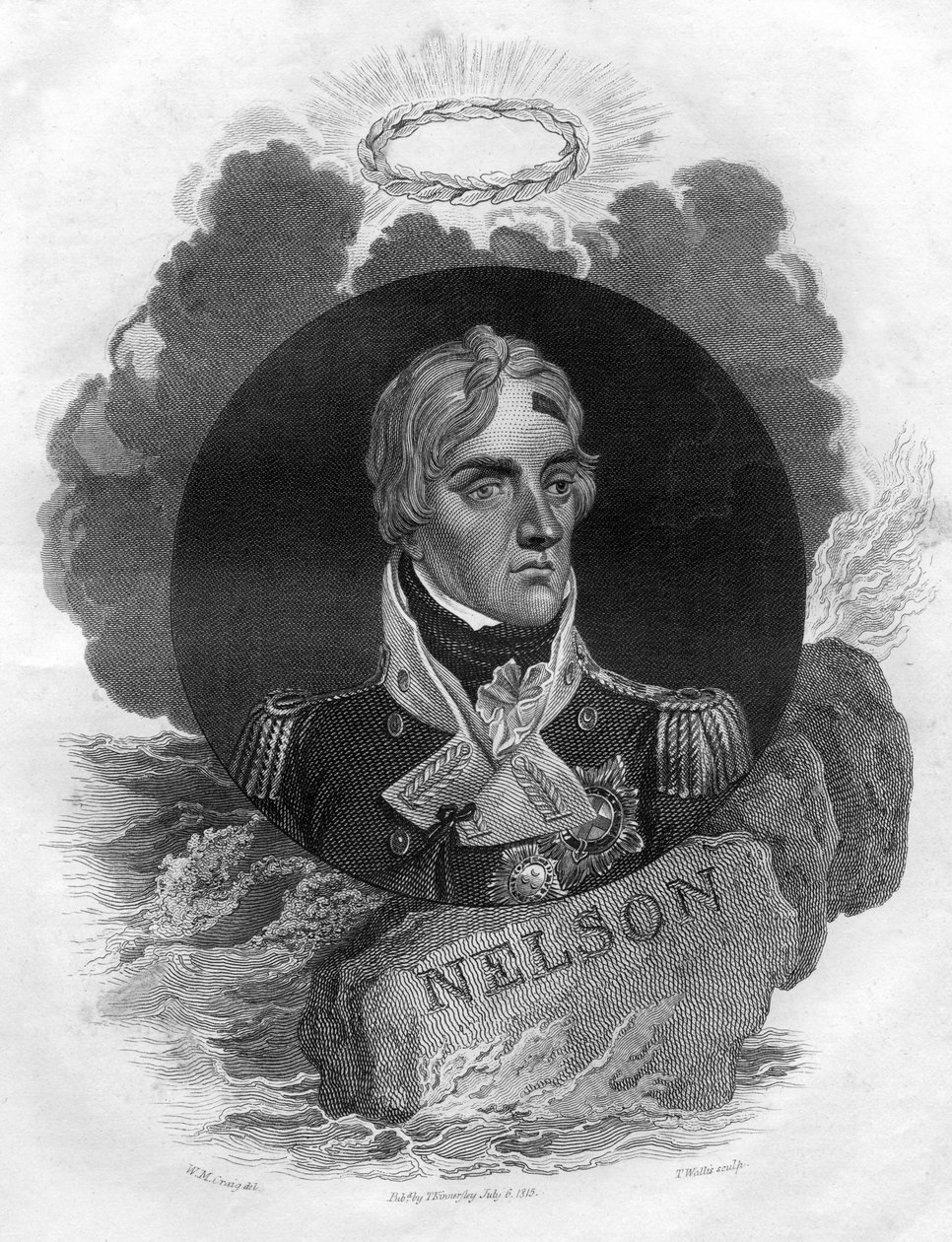 Lord Horatio Nelson, engelsk marinekommandant, 1816. av T. Wallis