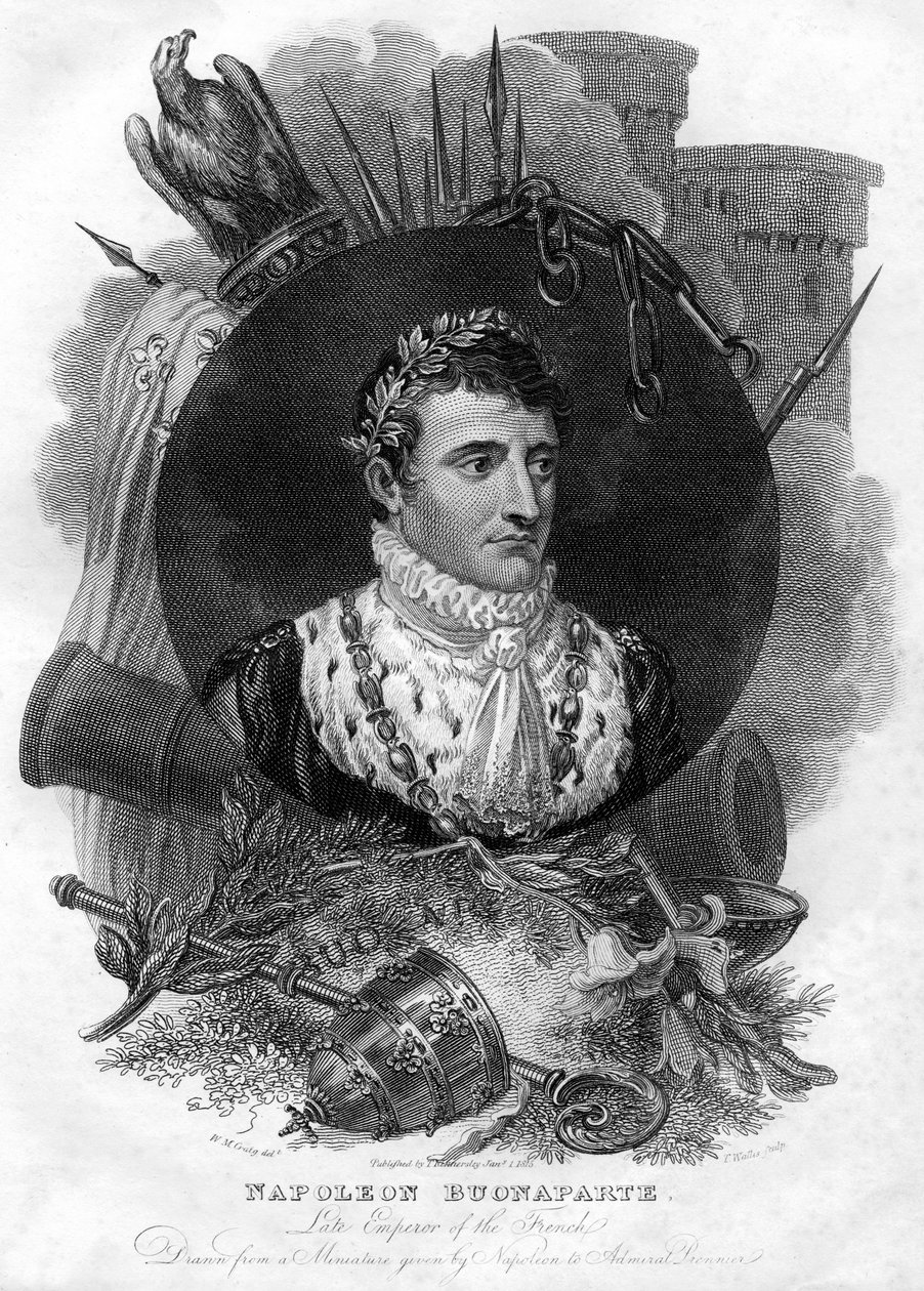Napoleon I 1769-1821, keiser av Frankrike, 1816. av T. Wallis