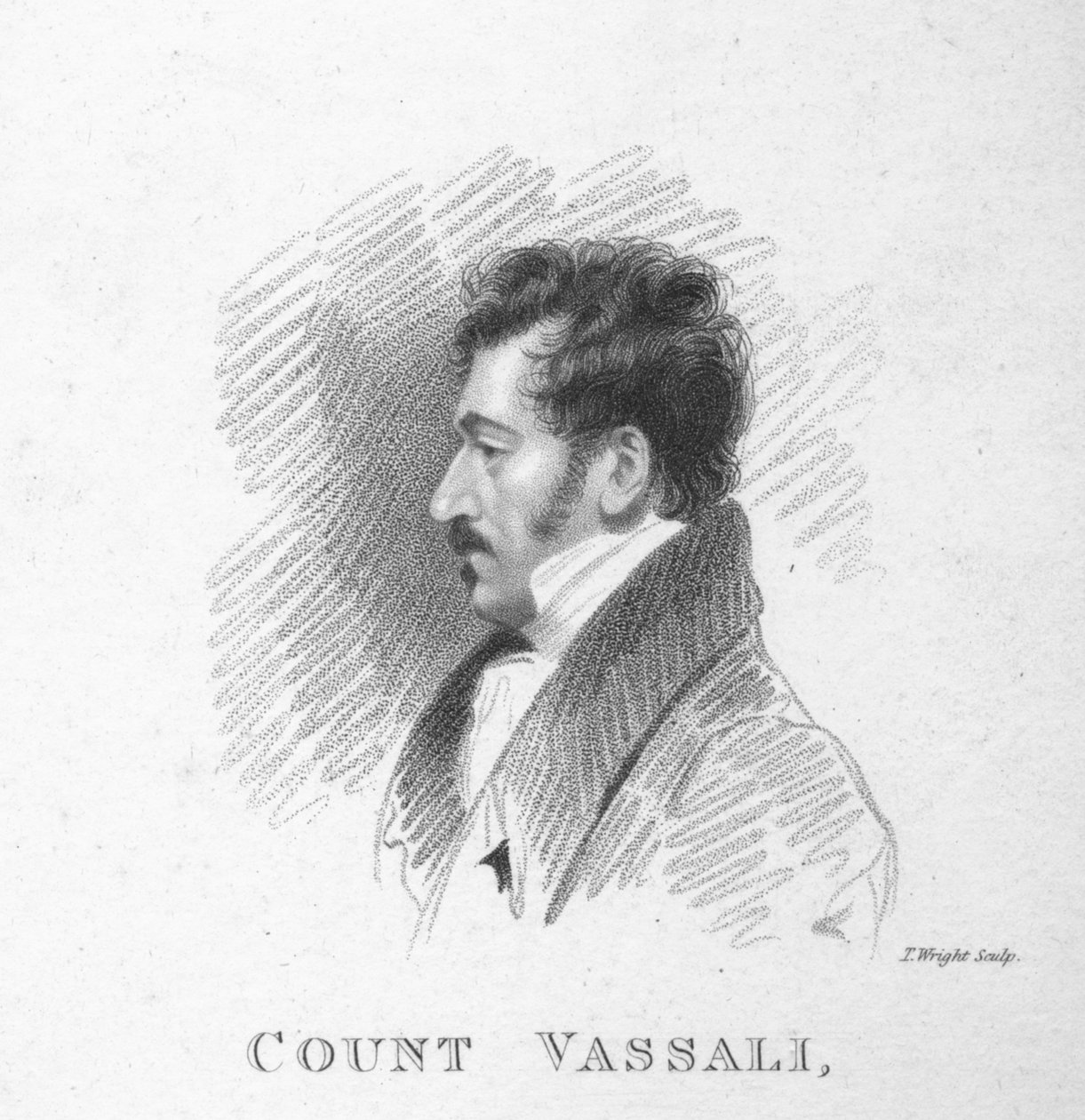Grev Vassali, skissert av A. Wivell i House of Lords, 1820. av T. Wright