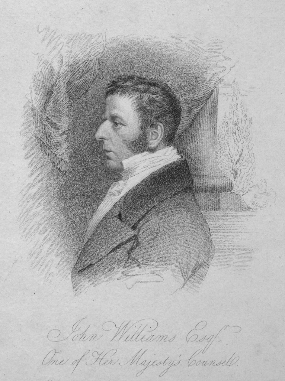 John Williams, Esq., One of Her Majestys Counsel, c1820. av T. Wright