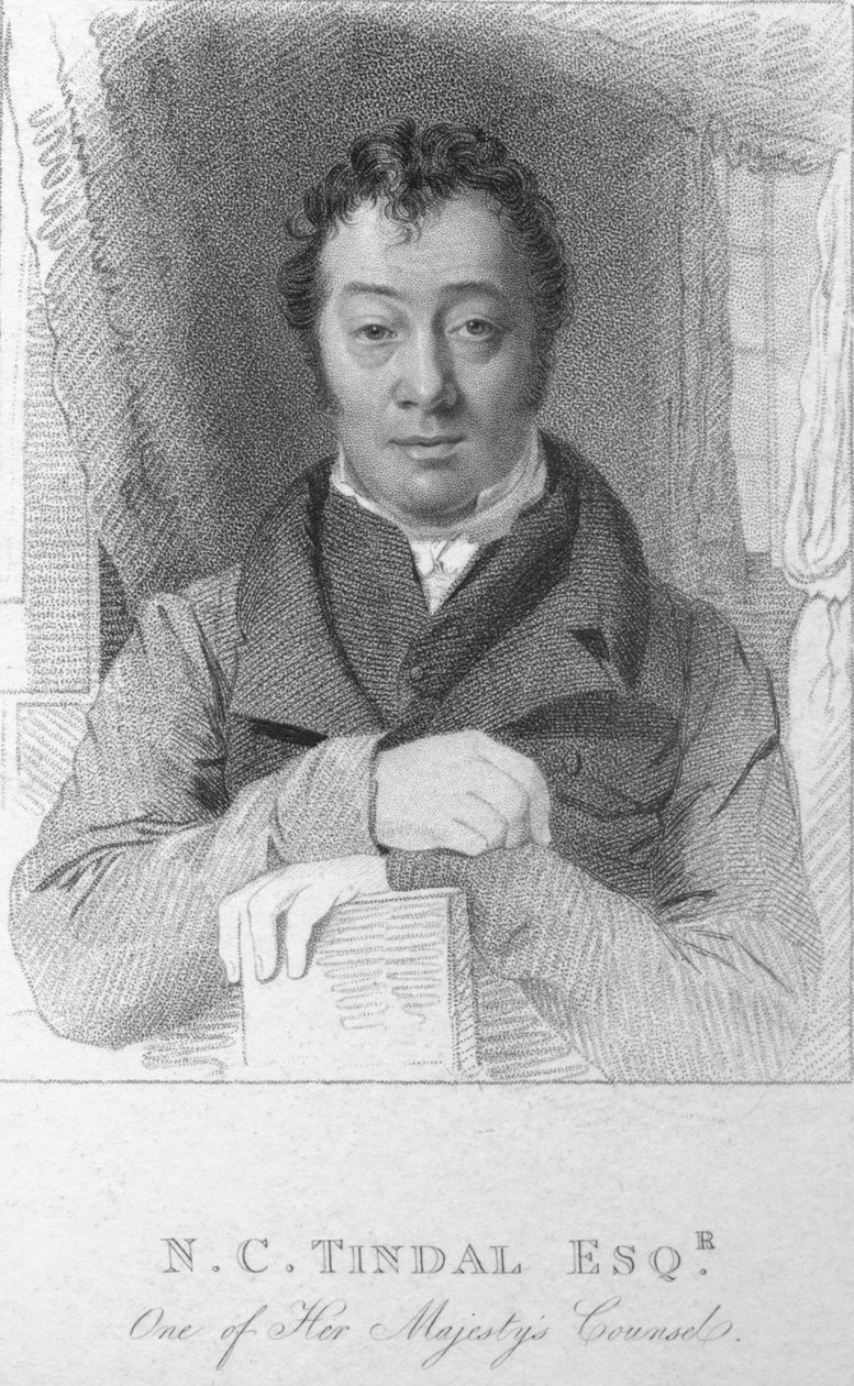 N. C. Tindal, Esq., One of Her Majestys Counsel, c1820. av T. Wright