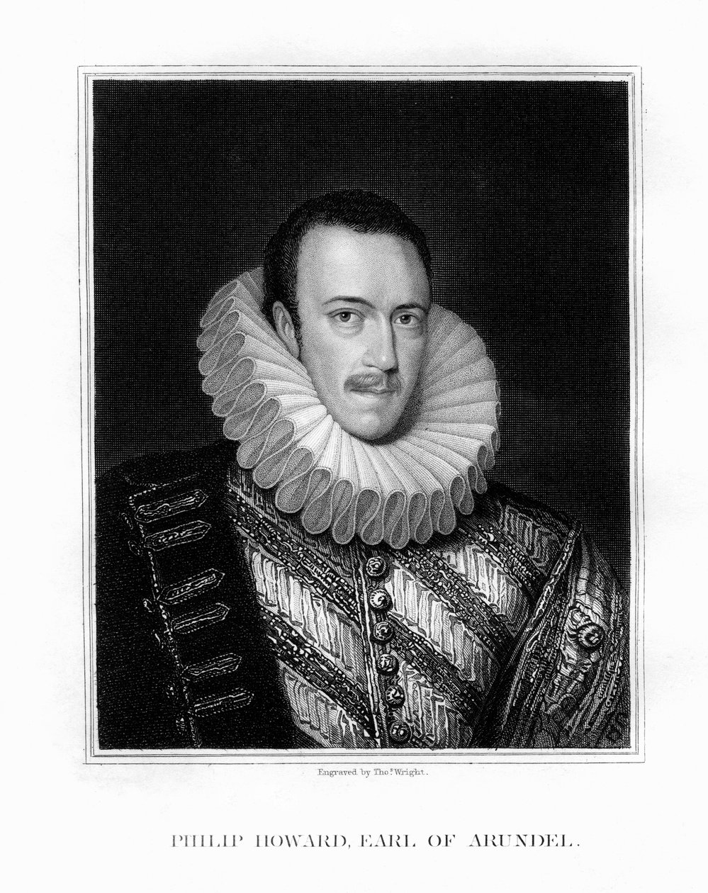 Saint Philip Howard, 20. jarl av Arundel, engelsk adelsmann, 1826. av T. Wright