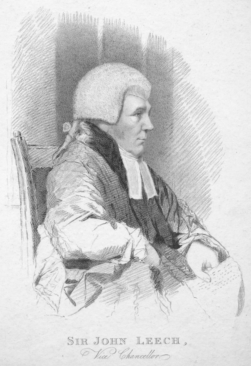 Sir John Leech, visekansler, c1820. av T. Wright