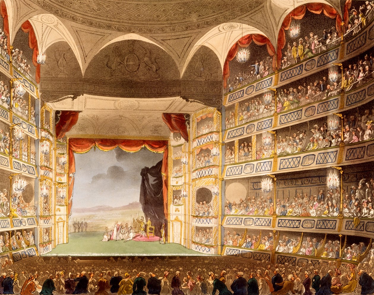Drury Lane Theatre, illustrasjon fra 
