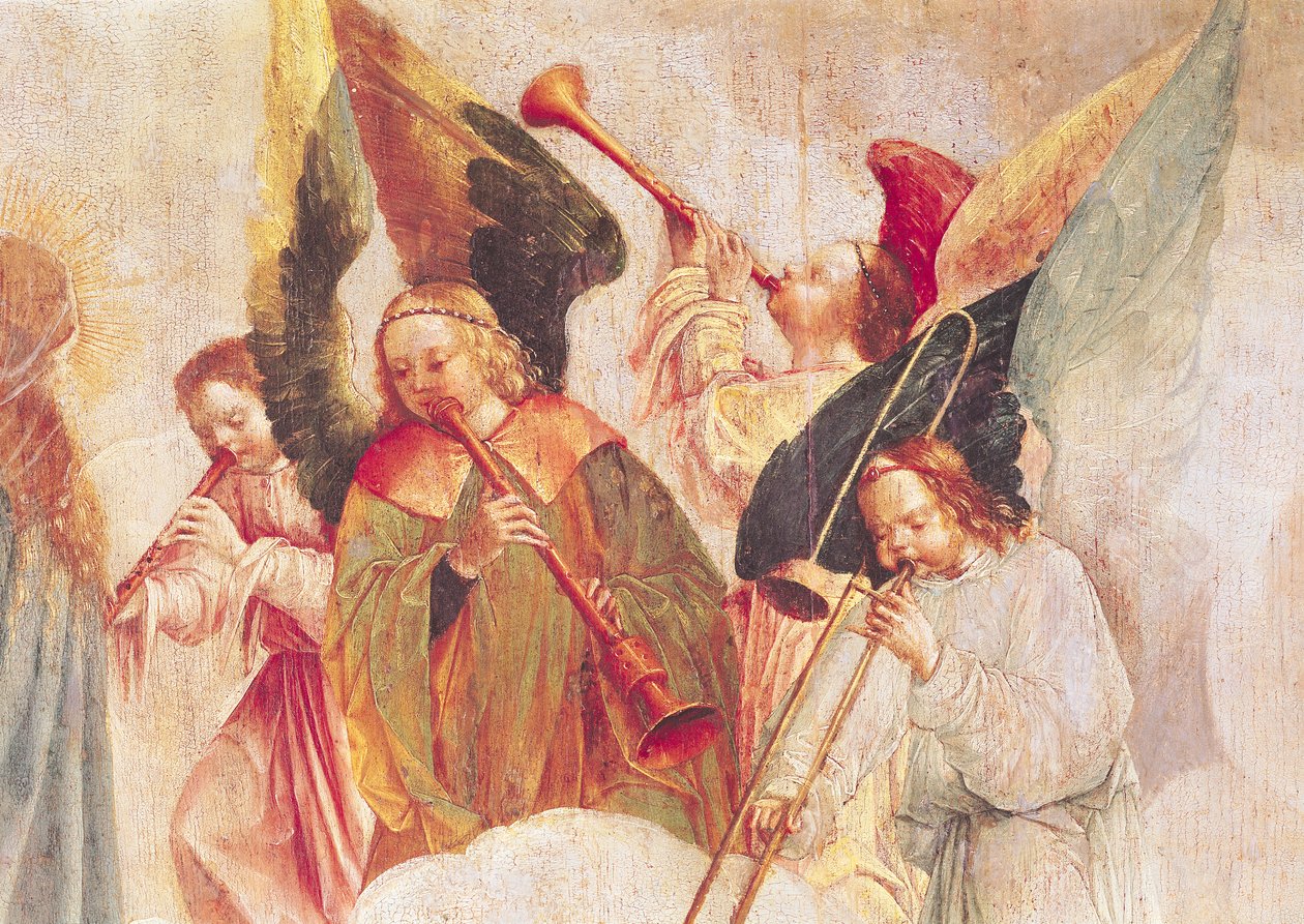 Musical Angels, detalj fra The Assumption of the Virgin av Taborda Vlame Frey, Carlos
