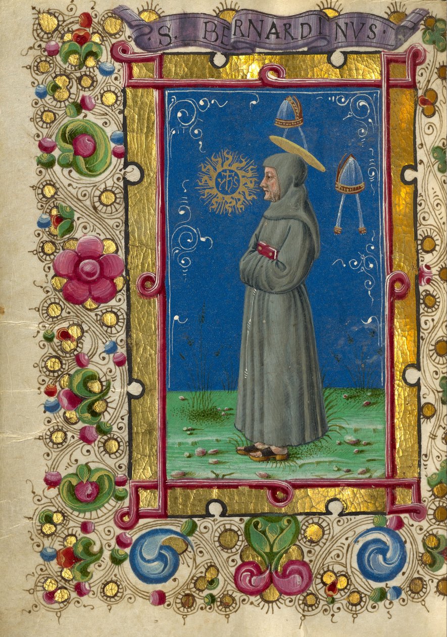 Saint Bernardino av Siena av Taddeo Crivelli