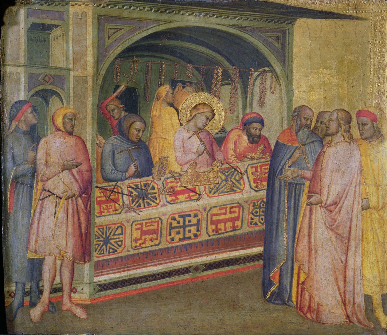 St. Eloi i Sølvsmedens verksted av Taddeo Gaddi