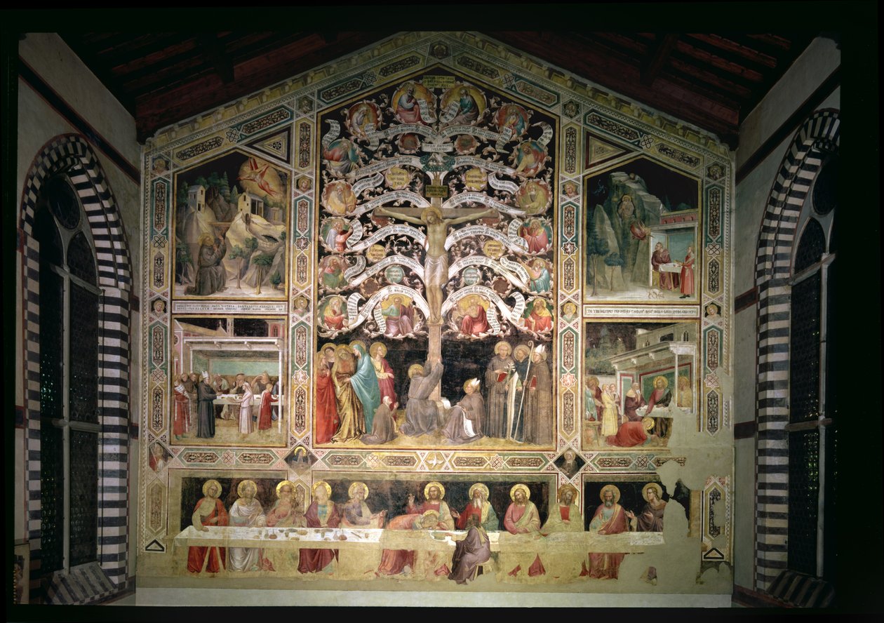 The Tree of Life and The Last Supper, 1360 (for detaljer se 85021) av Taddeo Gaddi