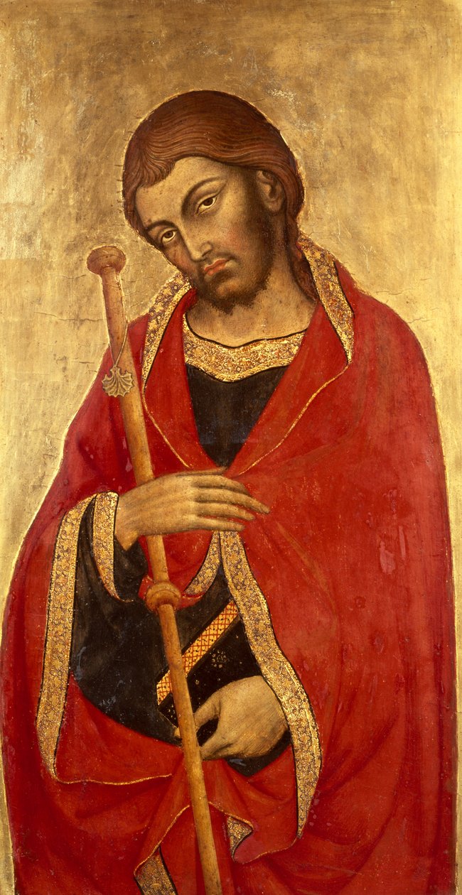 St. Jakob den store (tempera og bladgull på panel) av Taddeo di Bartolo