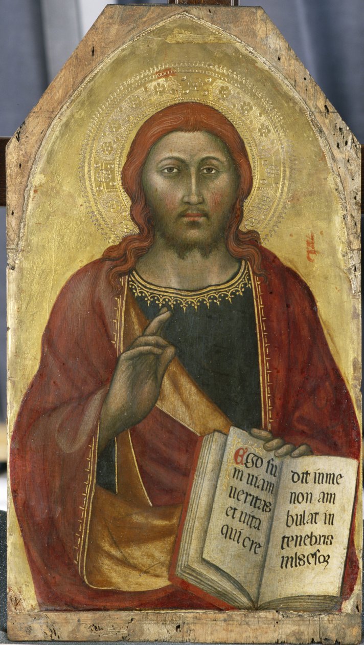 Christ Blessing, ca. 1400 (tempera på poppeltre) av Taddeo di Bartolo