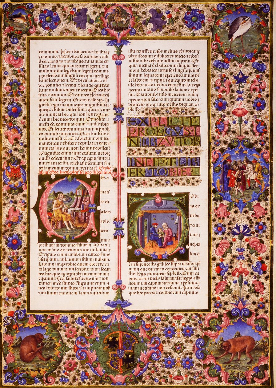 The Book of Tobias, fra bind I av Bible of Borso d