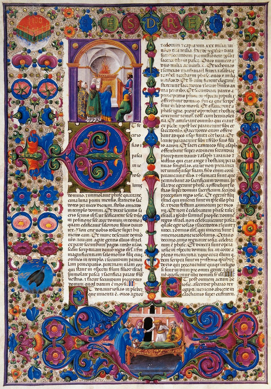 Exodus-boken, fra første bind av Bible of Borso d