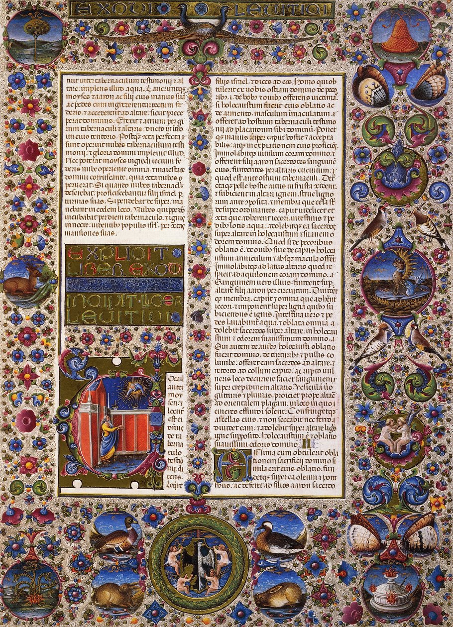 Tredje Mosebok, første bind av Bible of Borso d