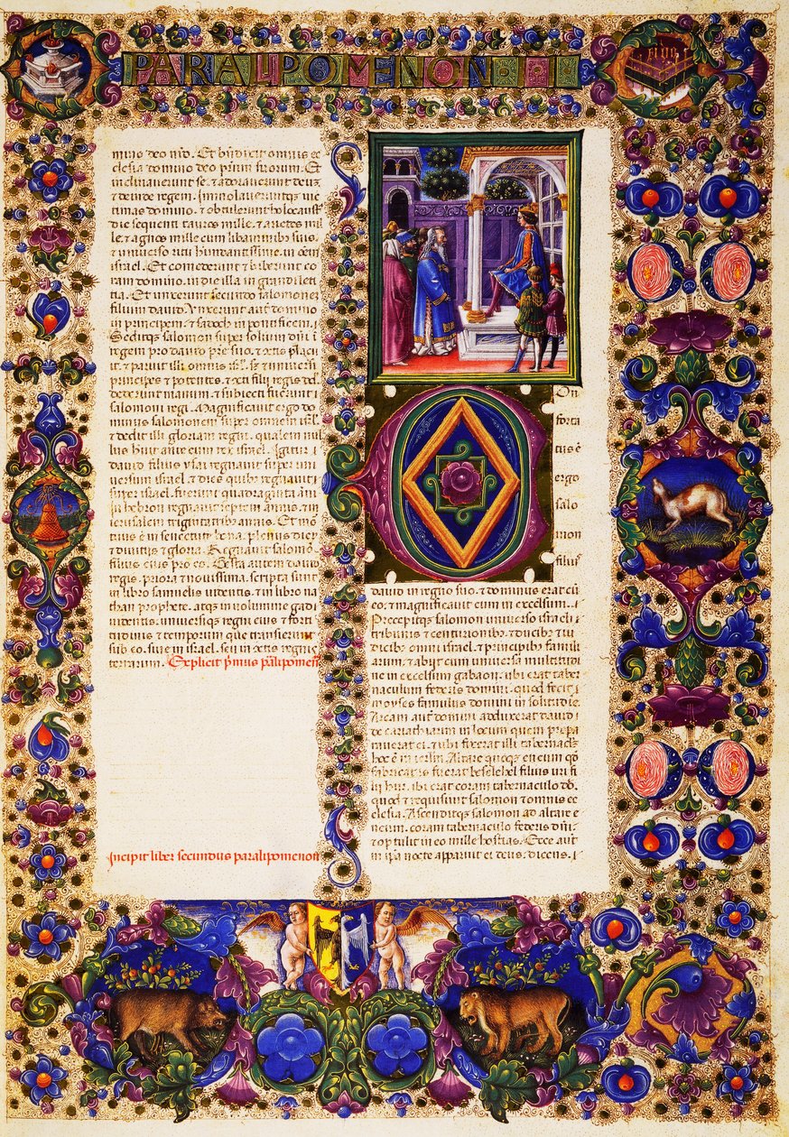 Den andre Krønikeboken, fra bind I av Bible of Borso d