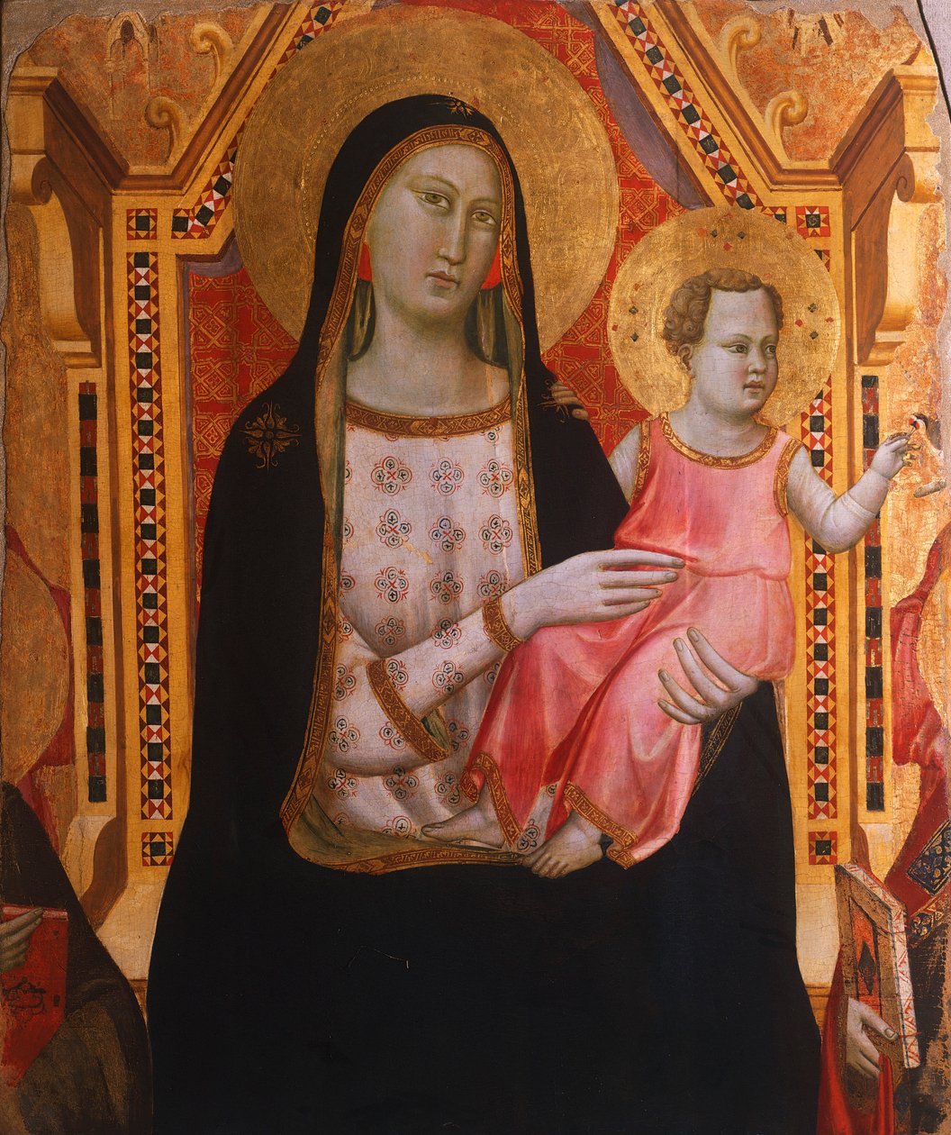 Madonna med barn, av Taddeo Gaddi (aktiv fra 1322 til 1366) av Taddeo Gaddi