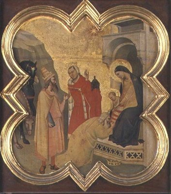The Adoration of the Magi (tempera på panel) av Taddeo Gaddi