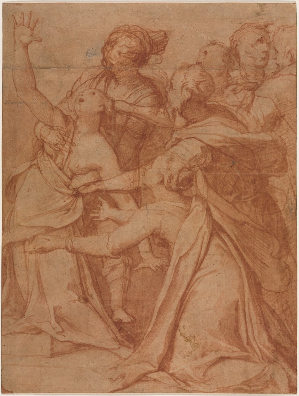 Et mirakel av Saint Philip Benizzi: The Healing of a Demoniac Woman av Taddeo Zuccaro